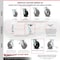 Service Caster 5 Inch Rubber on Steel Caster Set with Roller Bearings 2 Swivel Lock 2 Rigid SCC SCC-30CS520-RSR-BSL-2-R-2 - alternate 4